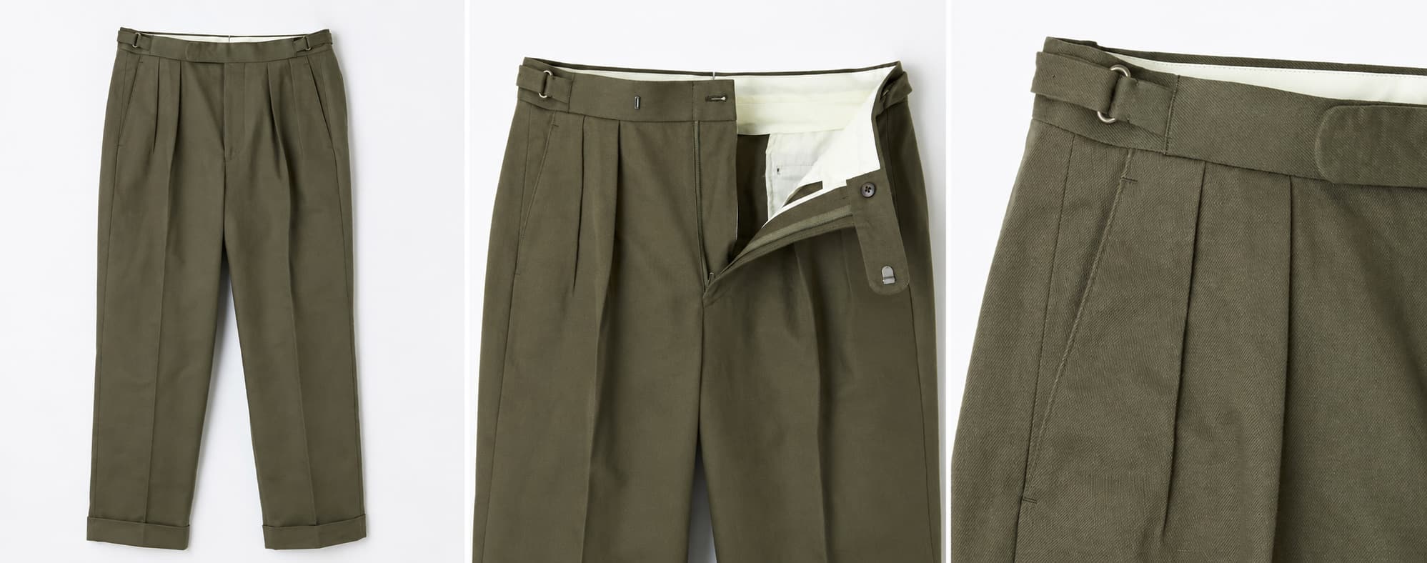 オフィサーパンツ/ポーツマス(コットンドリル)(MEN) 全1色 | BRITISH MADE