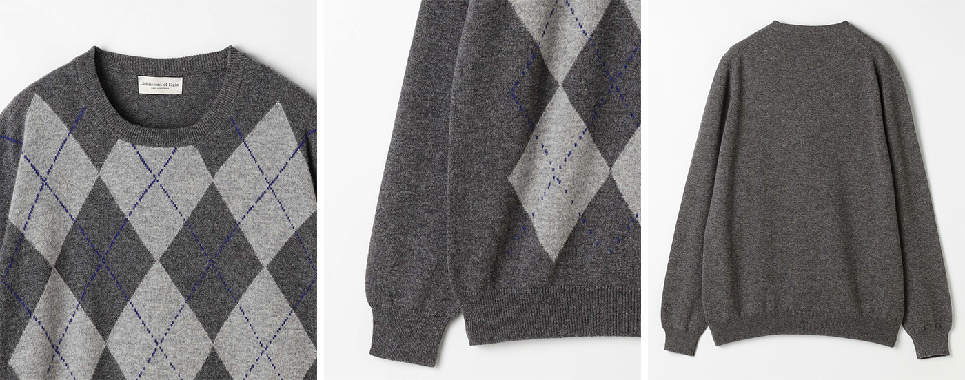 アーガイルセーター(カシミヤ)(MEN) 全2色 | BRITISH MADE