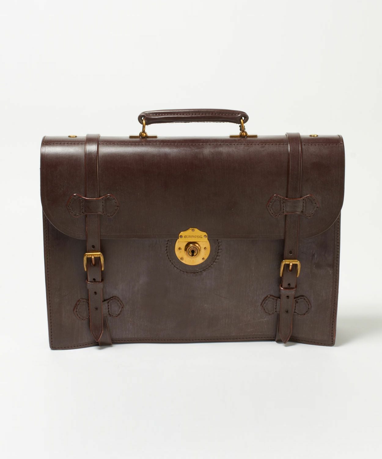 MADE TO ORDER］フラップ付きブリーフケース(3室タイプ) 全2色