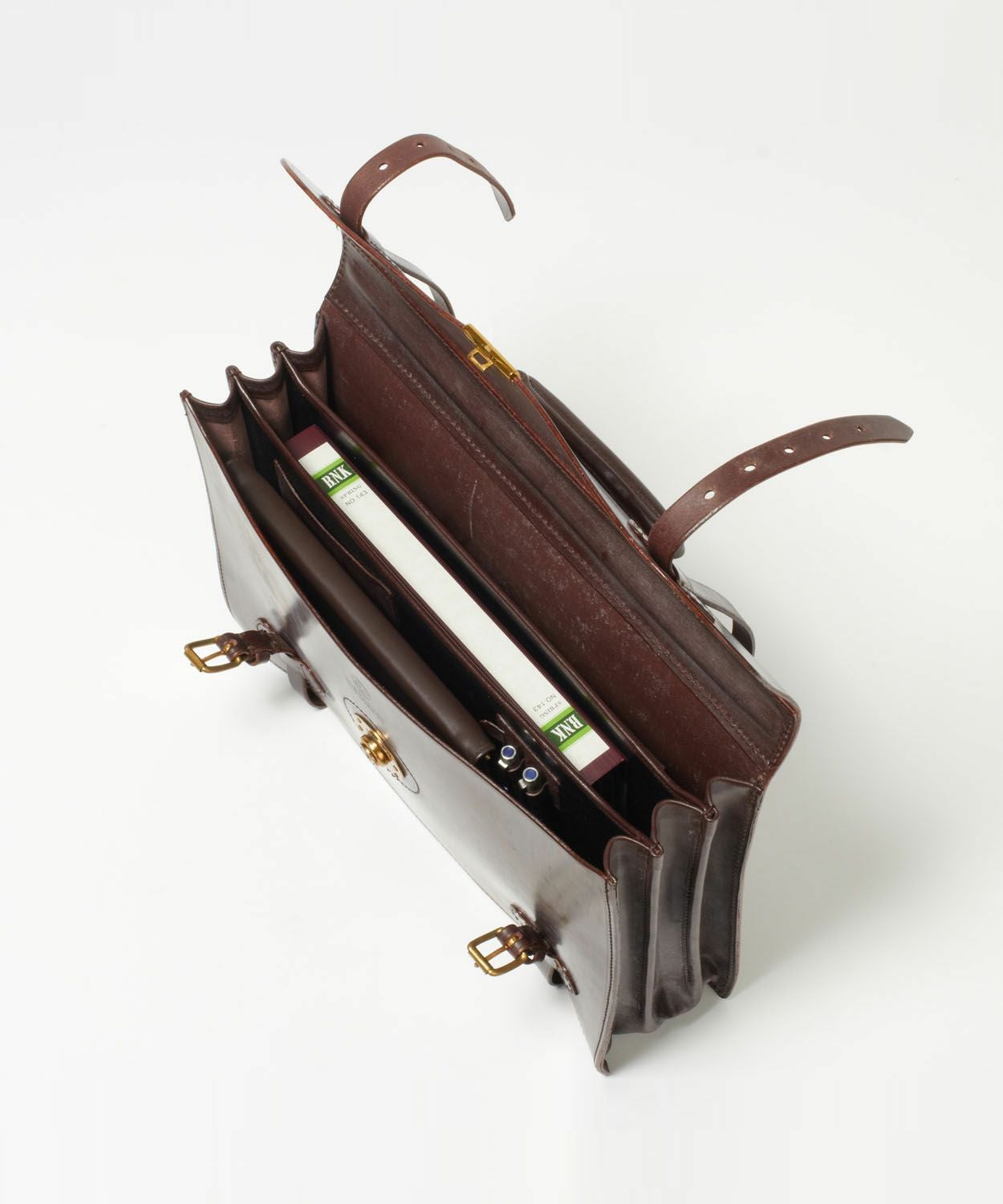 MADE TO ORDER］フラップ付きブリーフケース(3室タイプ) 全2色