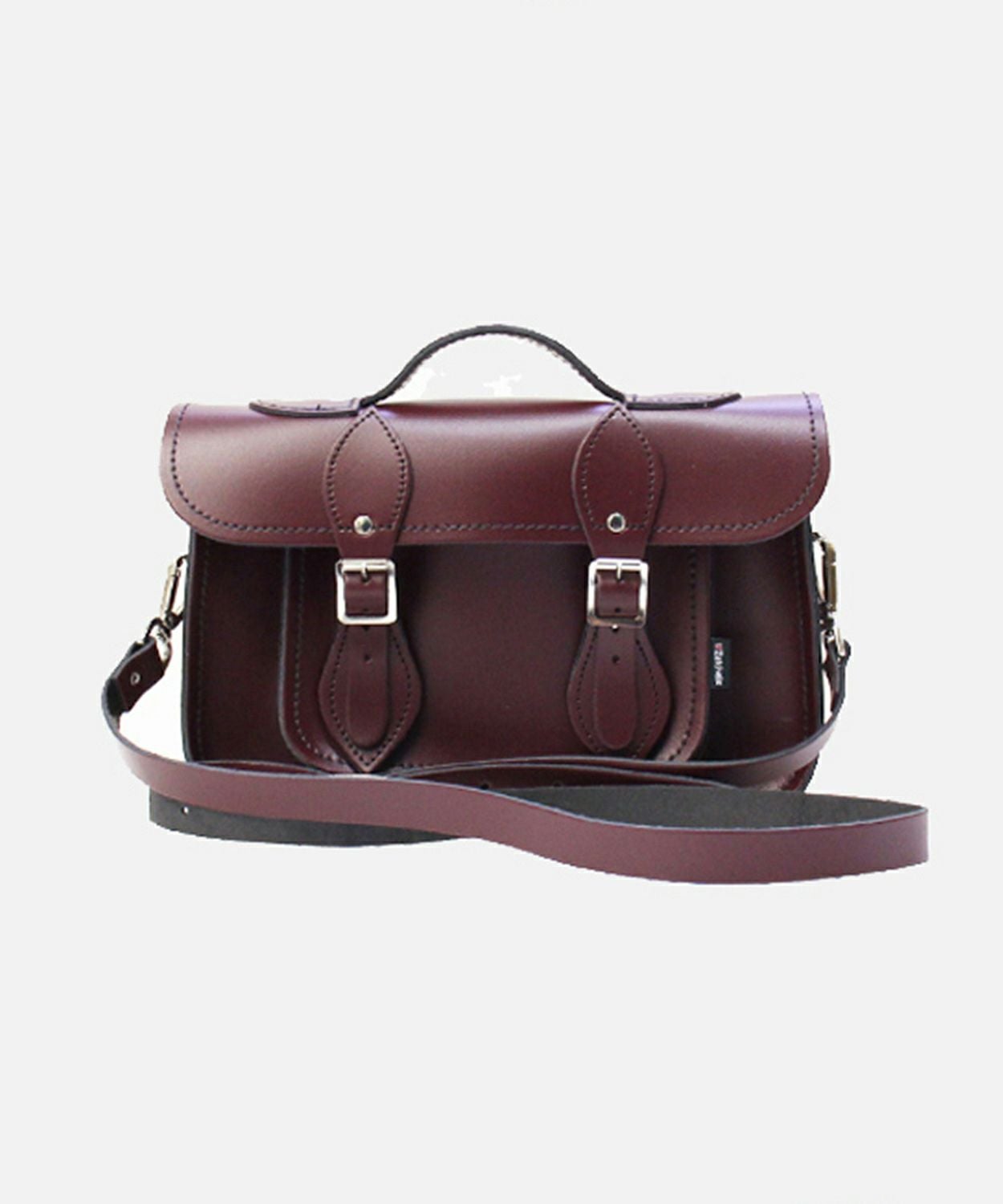 最終価格 Jane Marple/リボンサッチェルBag ダークブラウン サッチェルバッグ/11.5インチ 全7色 | BRITISH MADE