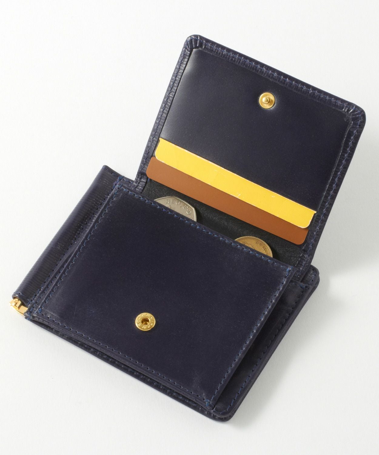 マネークリップ(小銭入れ付)(エンボス) 全2色 | BRITISH MADE
