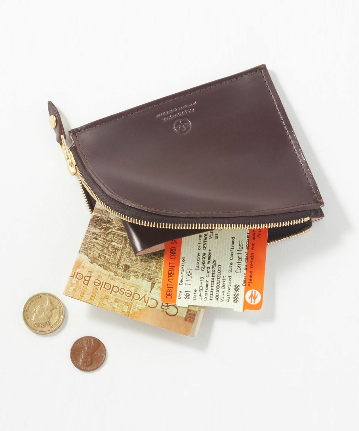ジップミニパース(マチ付き) 全7色 | BRITISH MADE