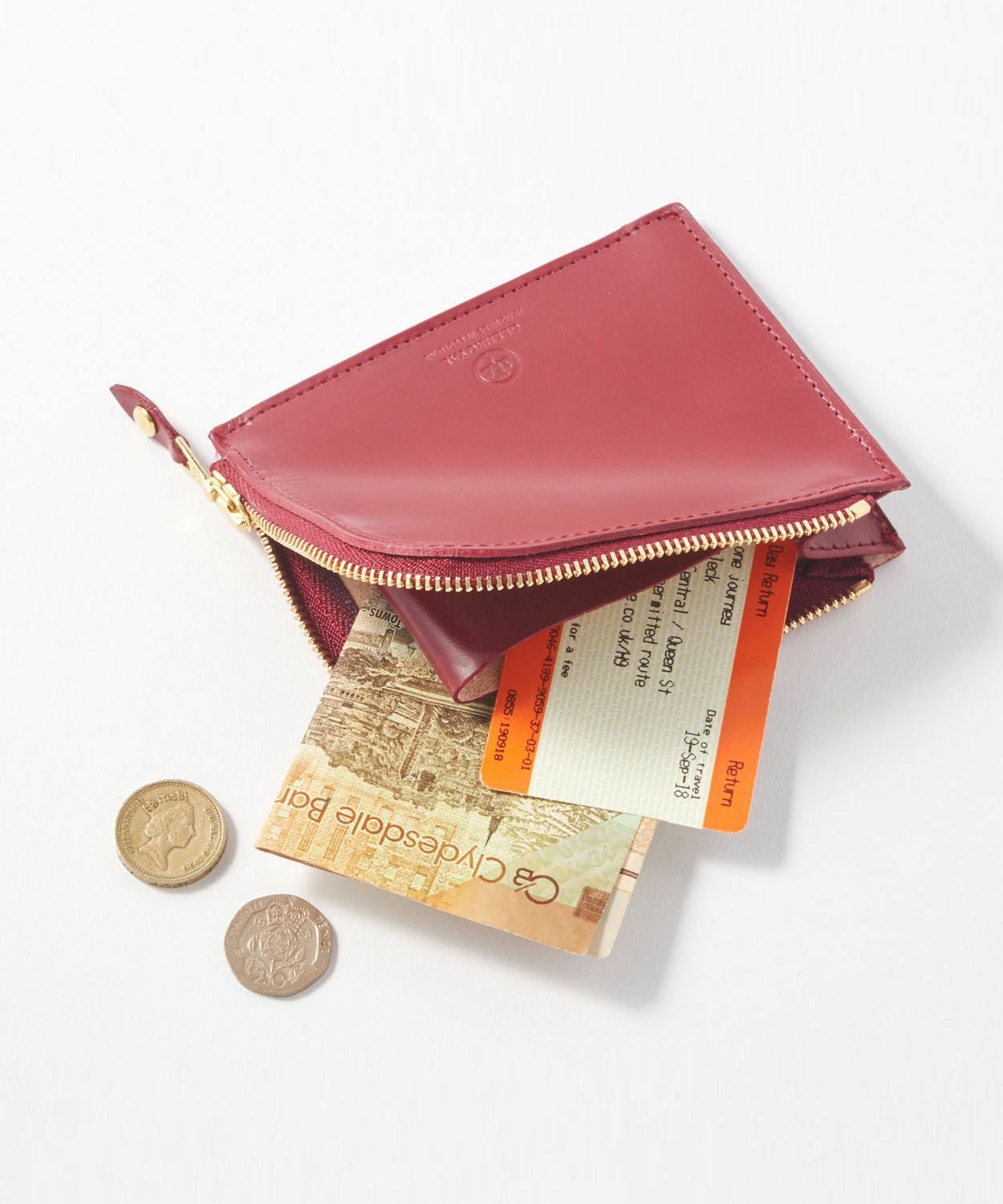 ジップミニパース(マチ付き) 全7色 | BRITISH MADE