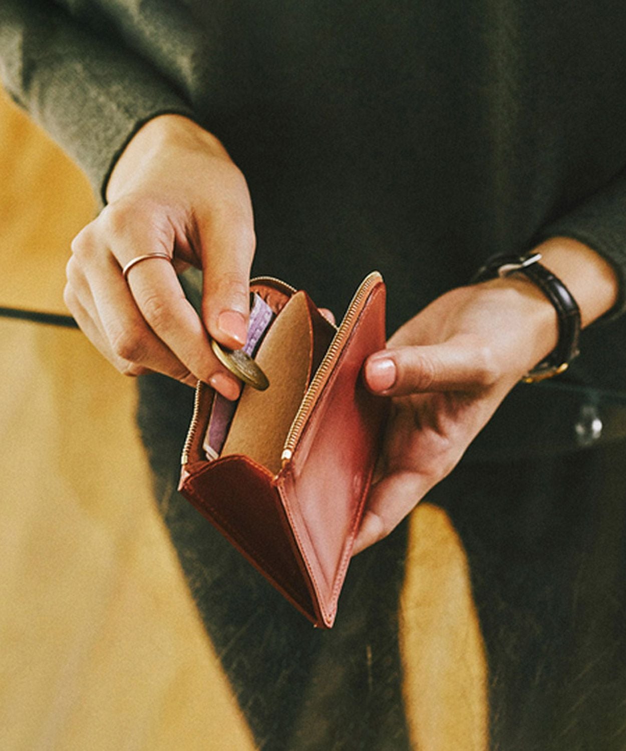 ジップミニパース(マチ付き) 全7色 | BRITISH MADE