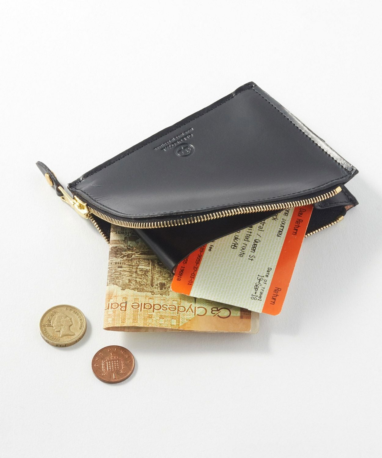 ジップミニパース(マチ付き) 全7色 | BRITISH MADE