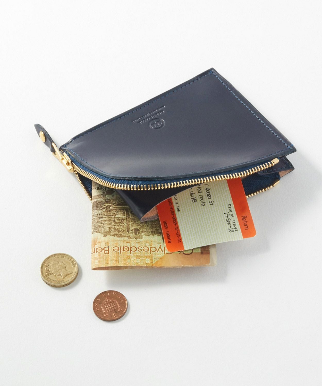 ジップミニパース(マチ付き) 全7色 | BRITISH MADE