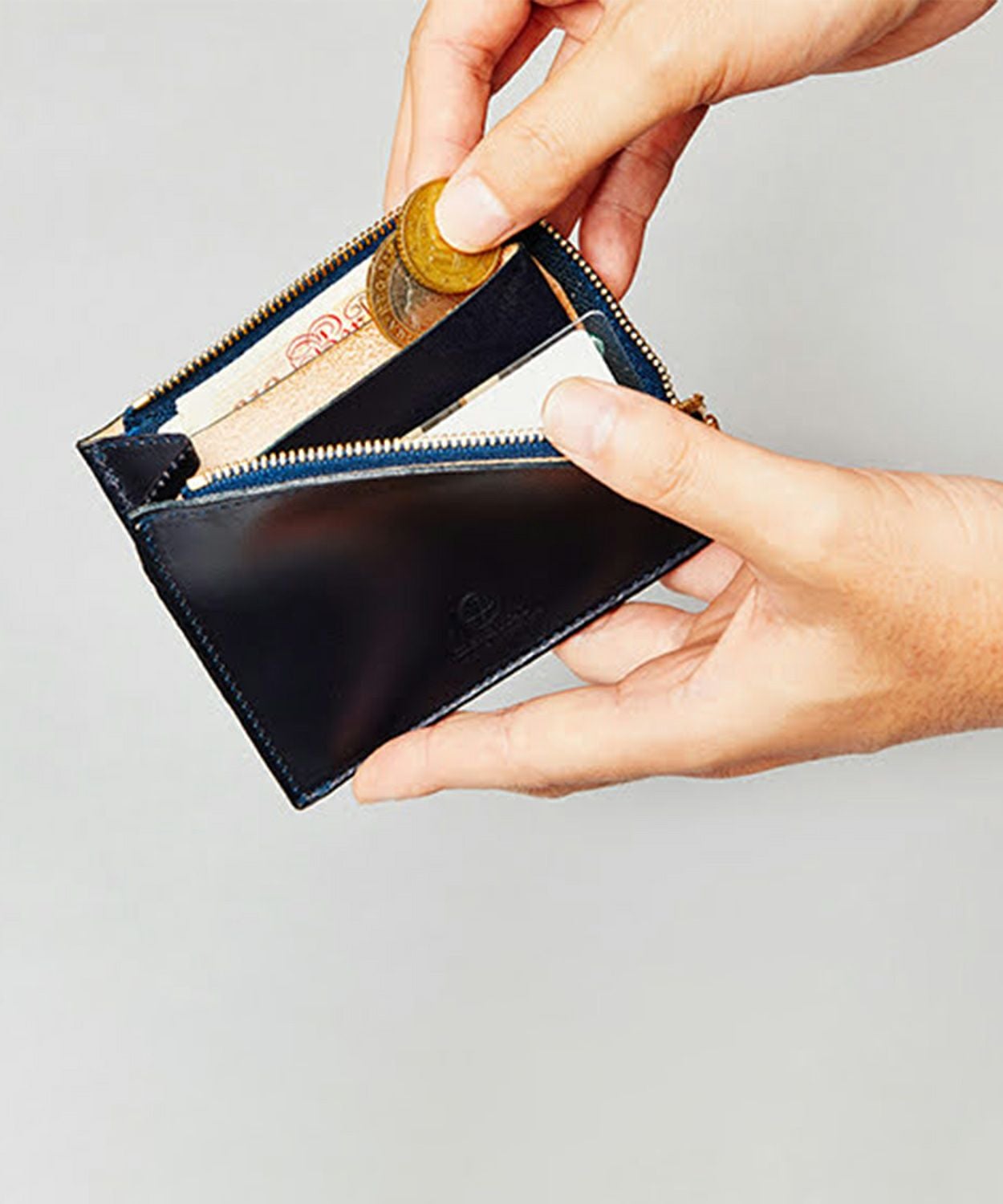 ジップミニパース(マチ付き) 全7色 | BRITISH MADE