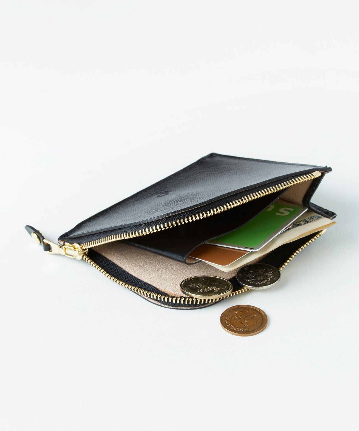 ジップミニパース(マチ付き)(エンボス) 全2色 | BRITISH MADE