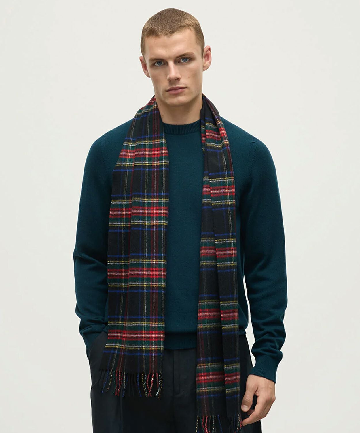 小判チェックスカーフ(定番)(カシミヤ) 全7色 | BRITISH MADE