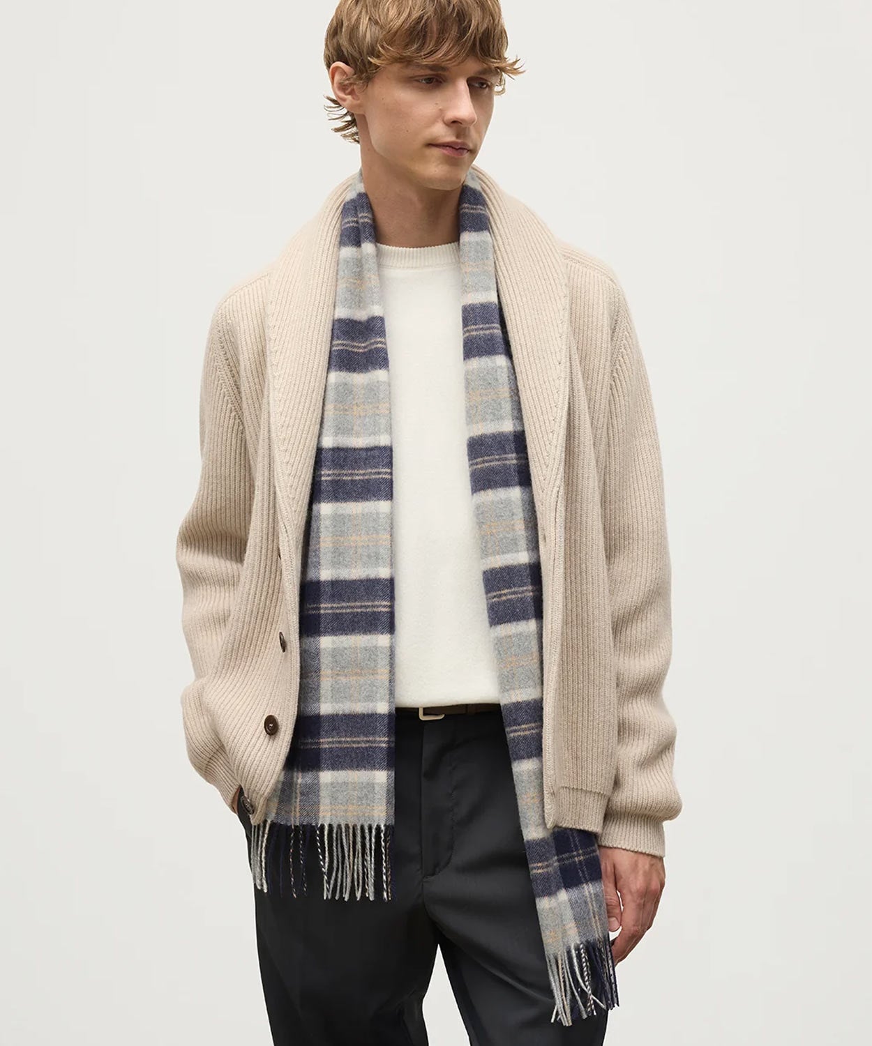 小判チェックスカーフ(定番)(カシミヤ) 全6色 | BRITISH MADE