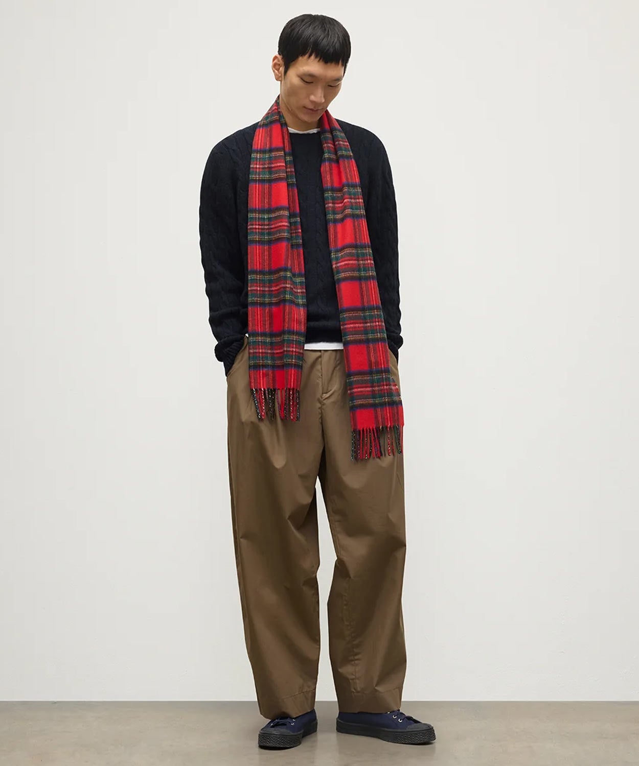 小判チェックスカーフ(定番)(カシミヤ) 全6色 | BRITISH MADE