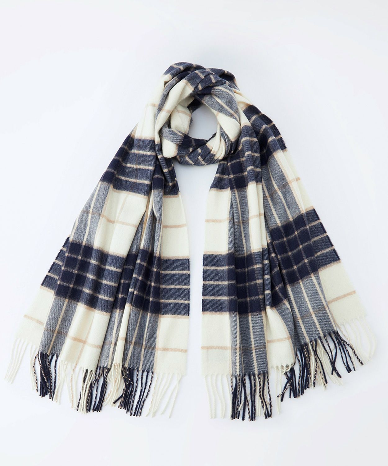 大判チェックストール(定番)(カシミヤ) 全7色 | BRITISH MADE