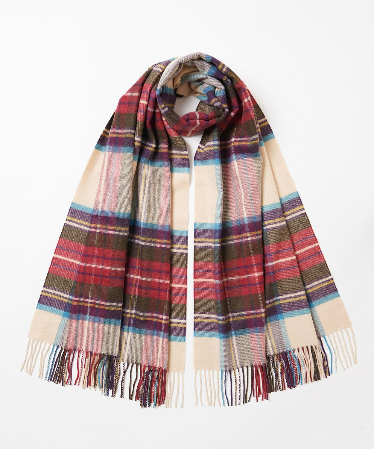 大判チェックストール(定番)(カシミヤ) 全7色 | BRITISH MADE