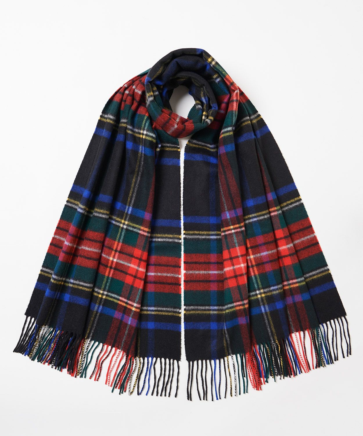 大判チェックストール(定番)(カシミヤ) 全7色 | BRITISH MADE