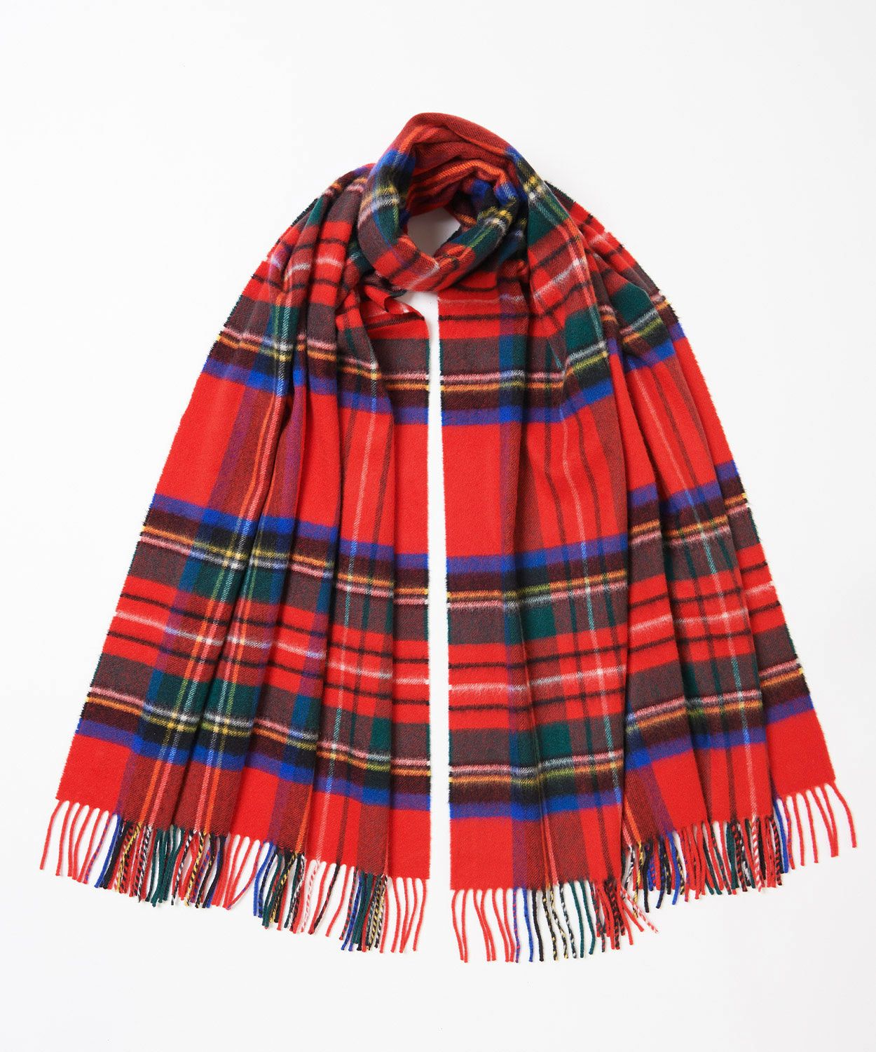 大判チェックストール(定番)(カシミヤ) 全7色 | BRITISH MADE