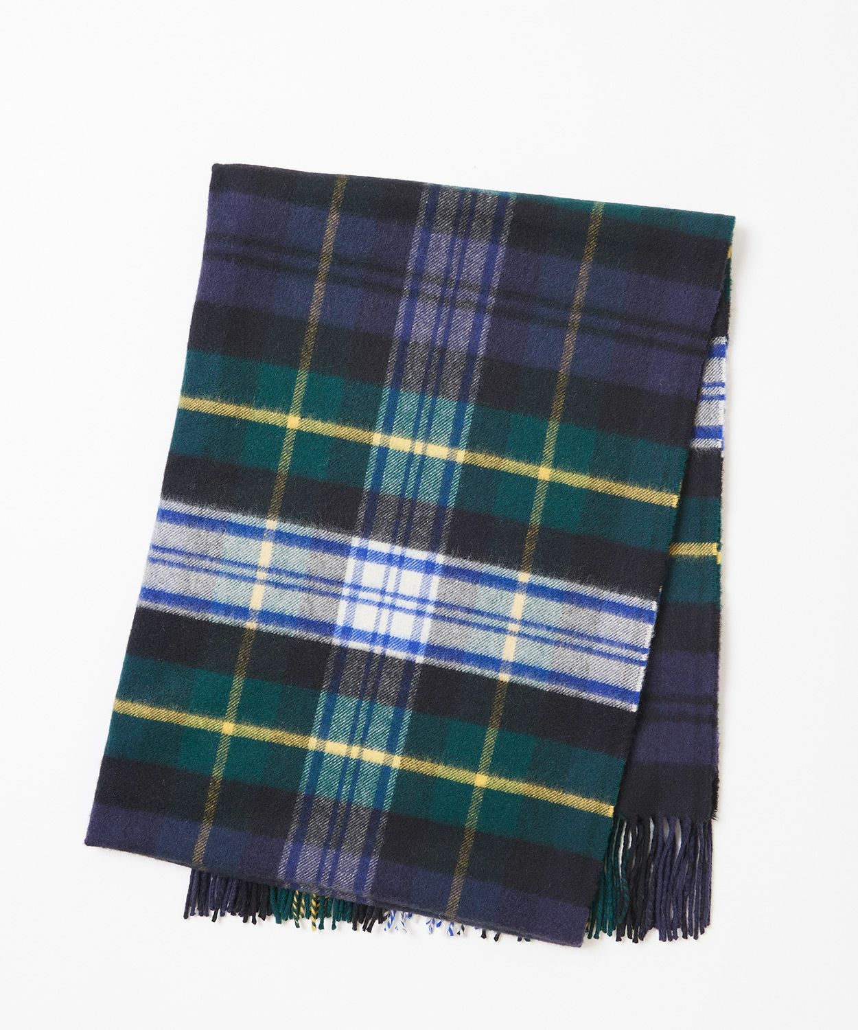 大判チェックストール(定番)(カシミヤ) 全7色 | BRITISH MADE