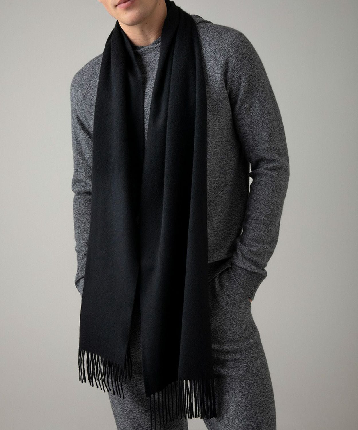 中判プレーンスカーフ(定番)(カシミヤ) 全6色 | BRITISH MADE