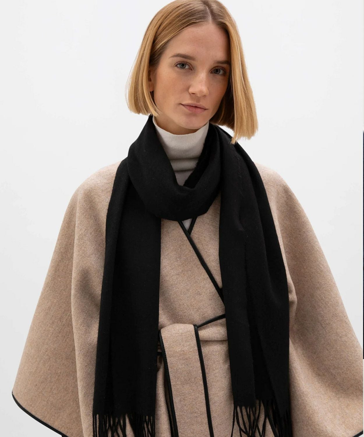 中判プレーンスカーフ(定番)(カシミヤ) 全6色 | BRITISH MADE