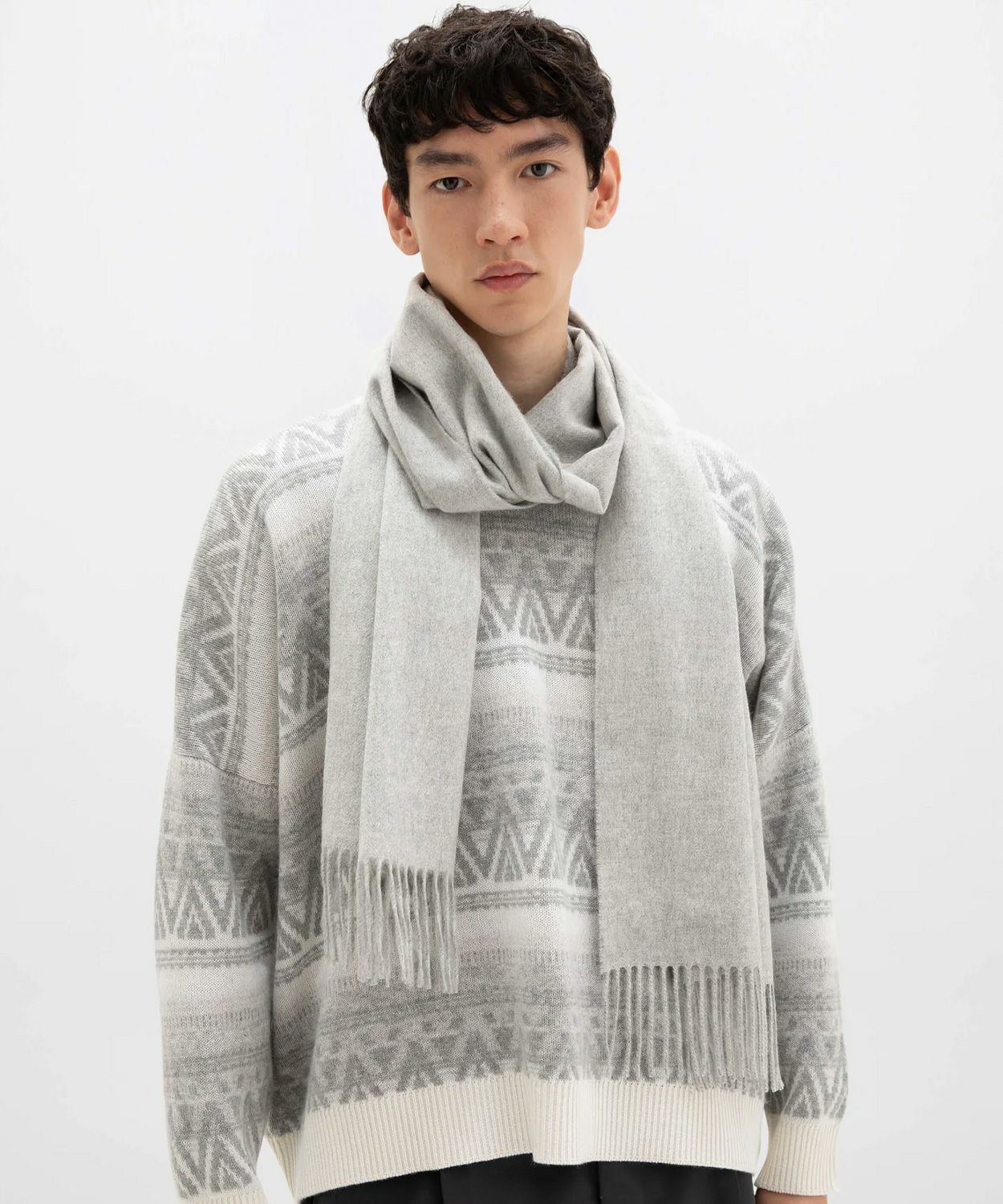 中判プレーンスカーフ(定番)(カシミヤ) 全6色 | BRITISH MADE