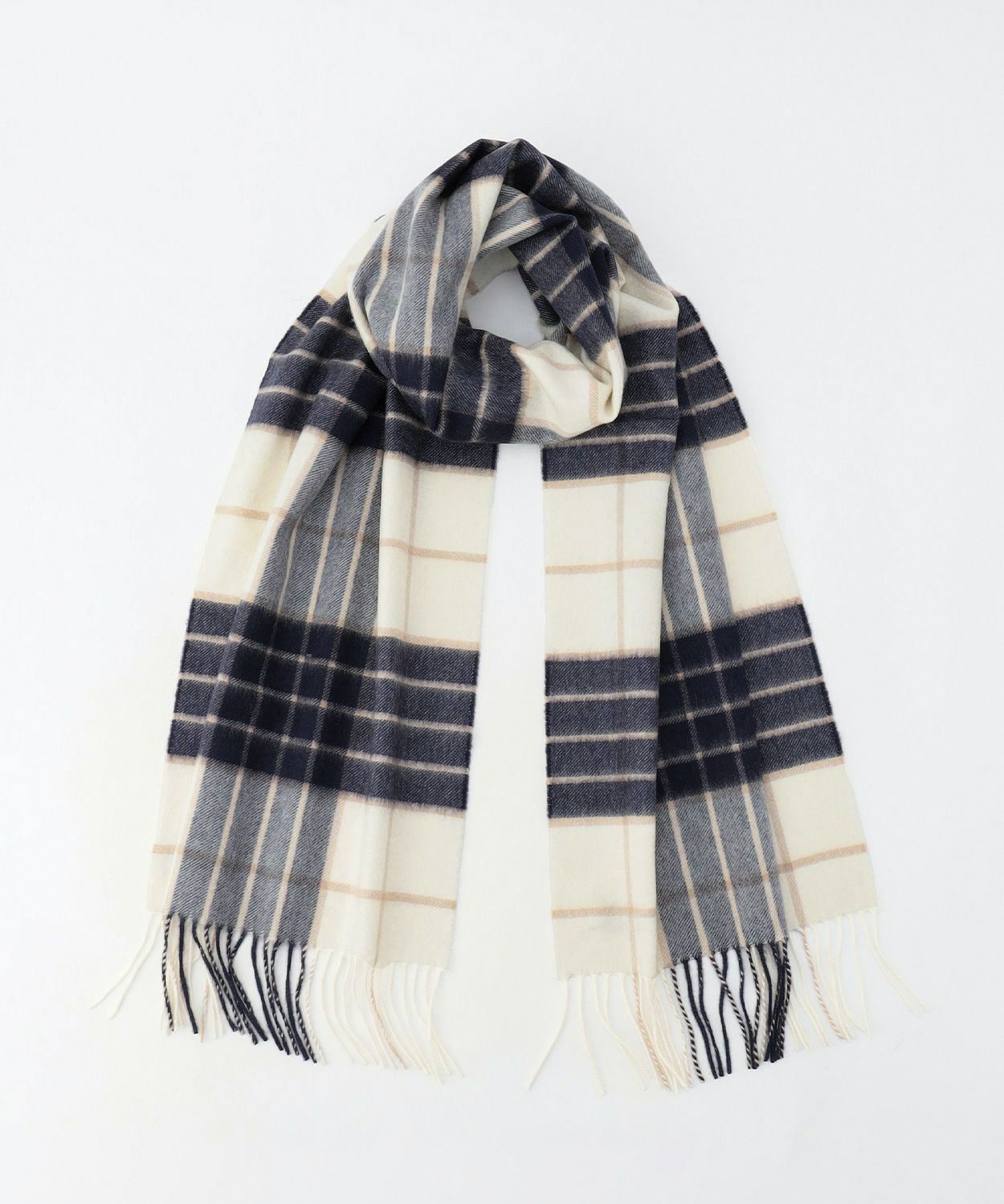 中判チェックスカーフ(定番)(カシミヤ) 全8色 | BRITISH MADE