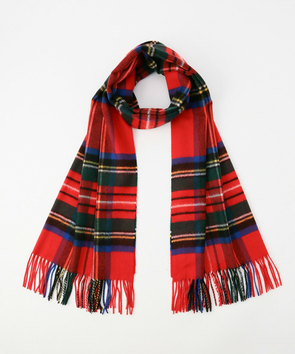 中判チェックスカーフ(定番)(カシミヤ) 全8色 | BRITISH MADE