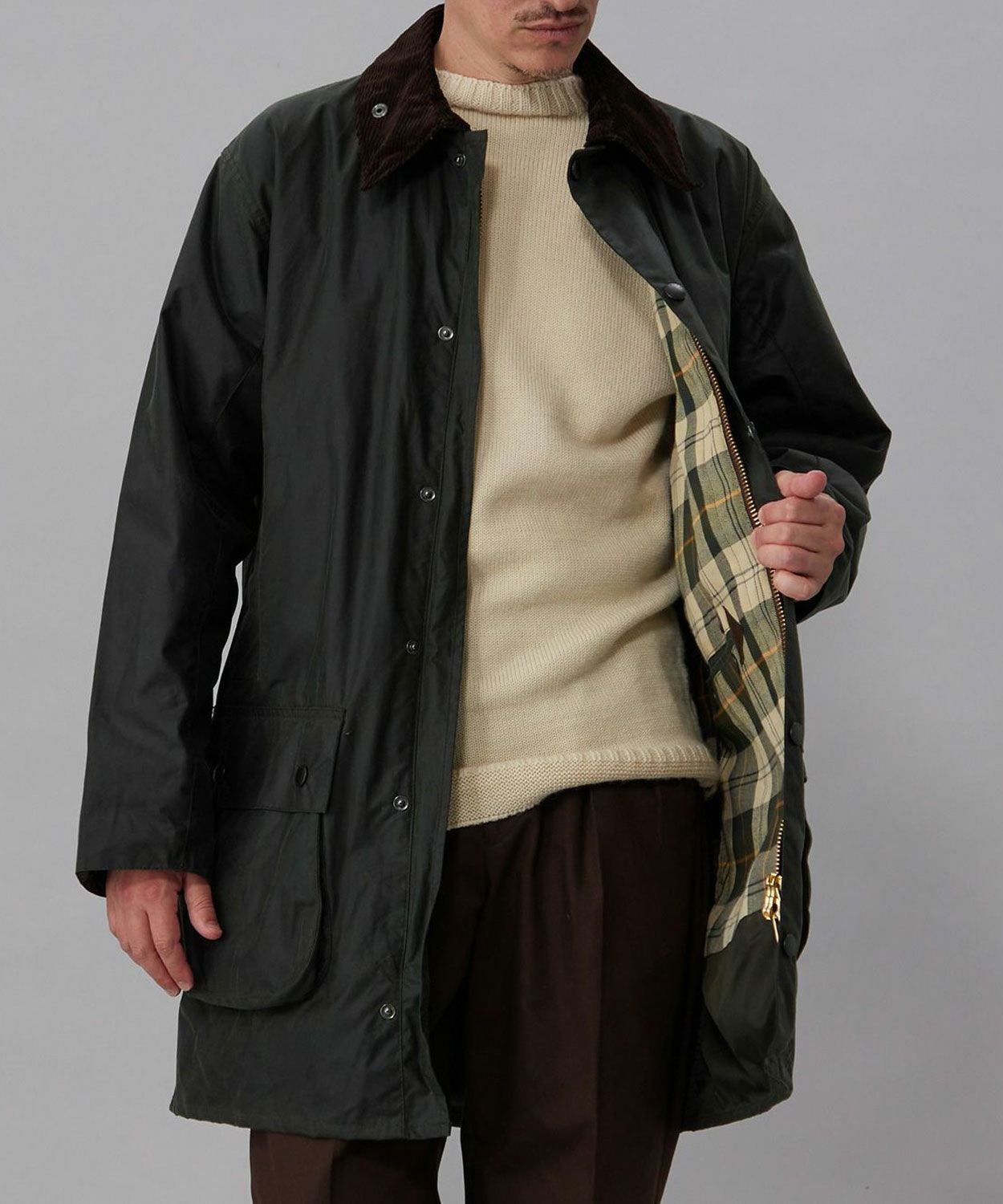 ボーダー(ワックスド コットン)(UNISEX) 全1色 | BRITISH MADE