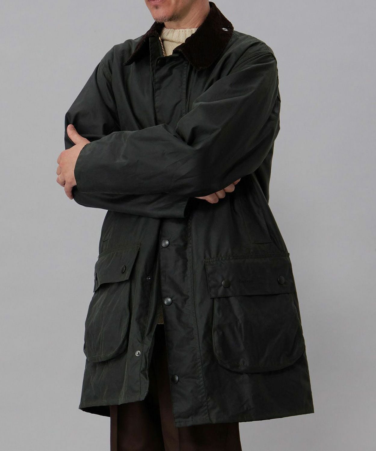 ボーダー(ワックスド コットン)(UNISEX) 全1色 | BRITISH MADE