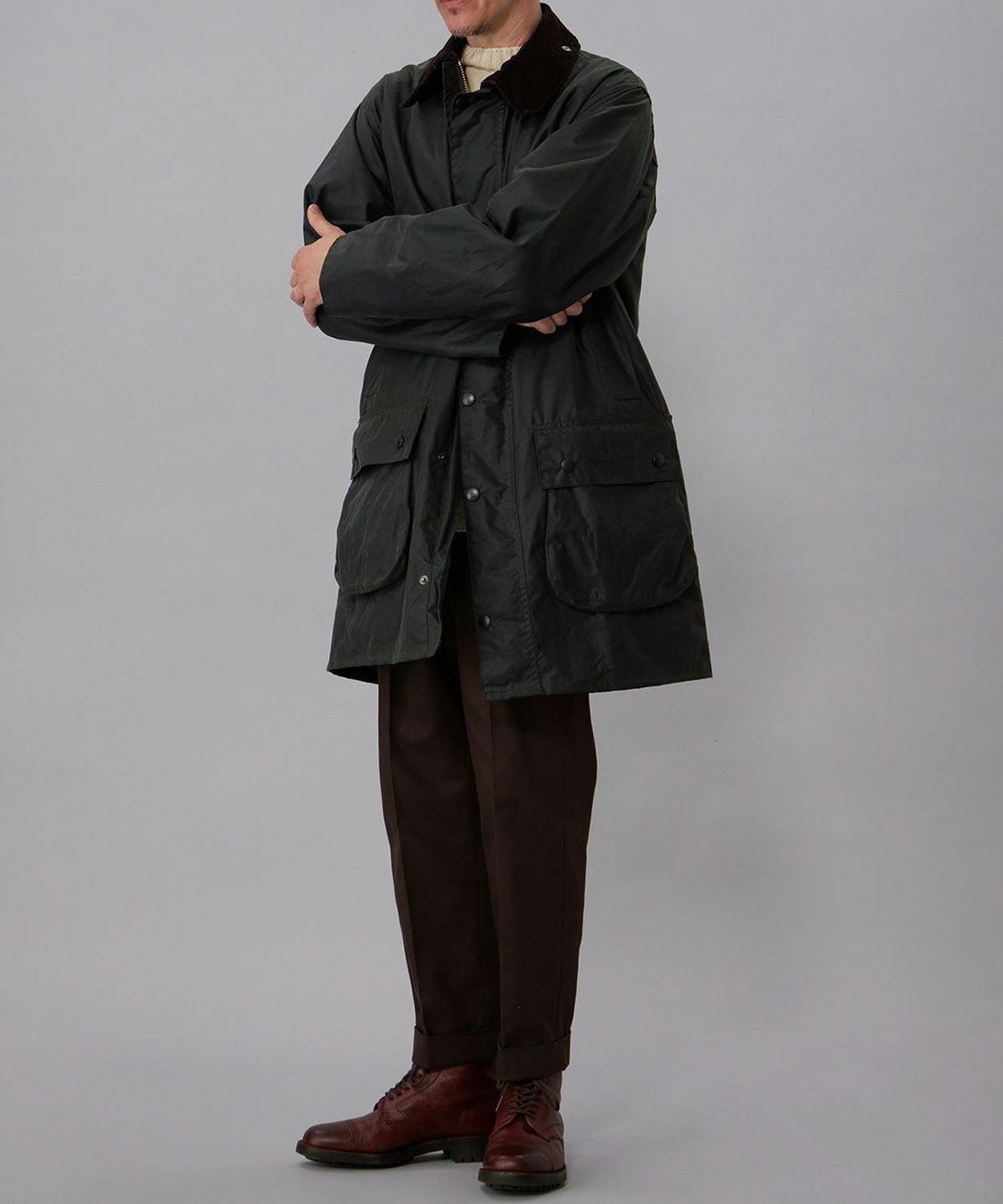 ボーダー(ワックスド コットン)(UNISEX) 全1色 | BRITISH MADE