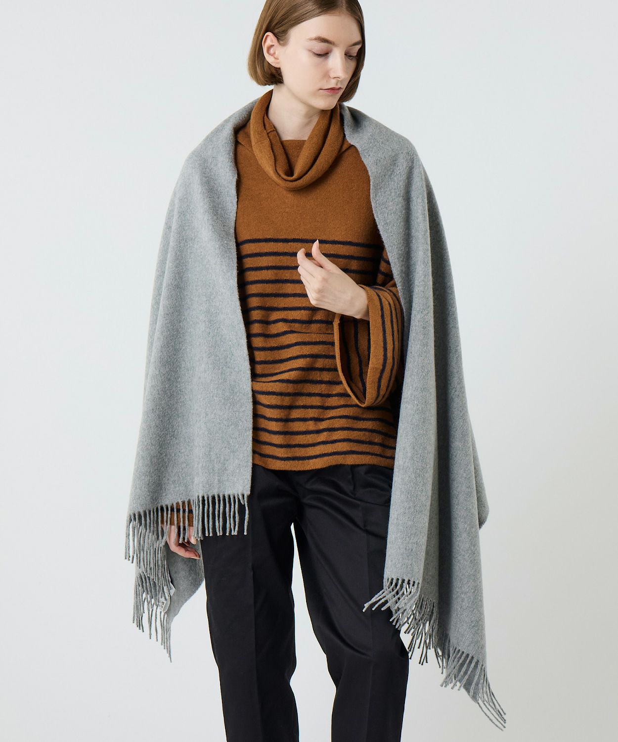 大判プレーンストール(定番)(カシミヤ) 全7色 | BRITISH MADE