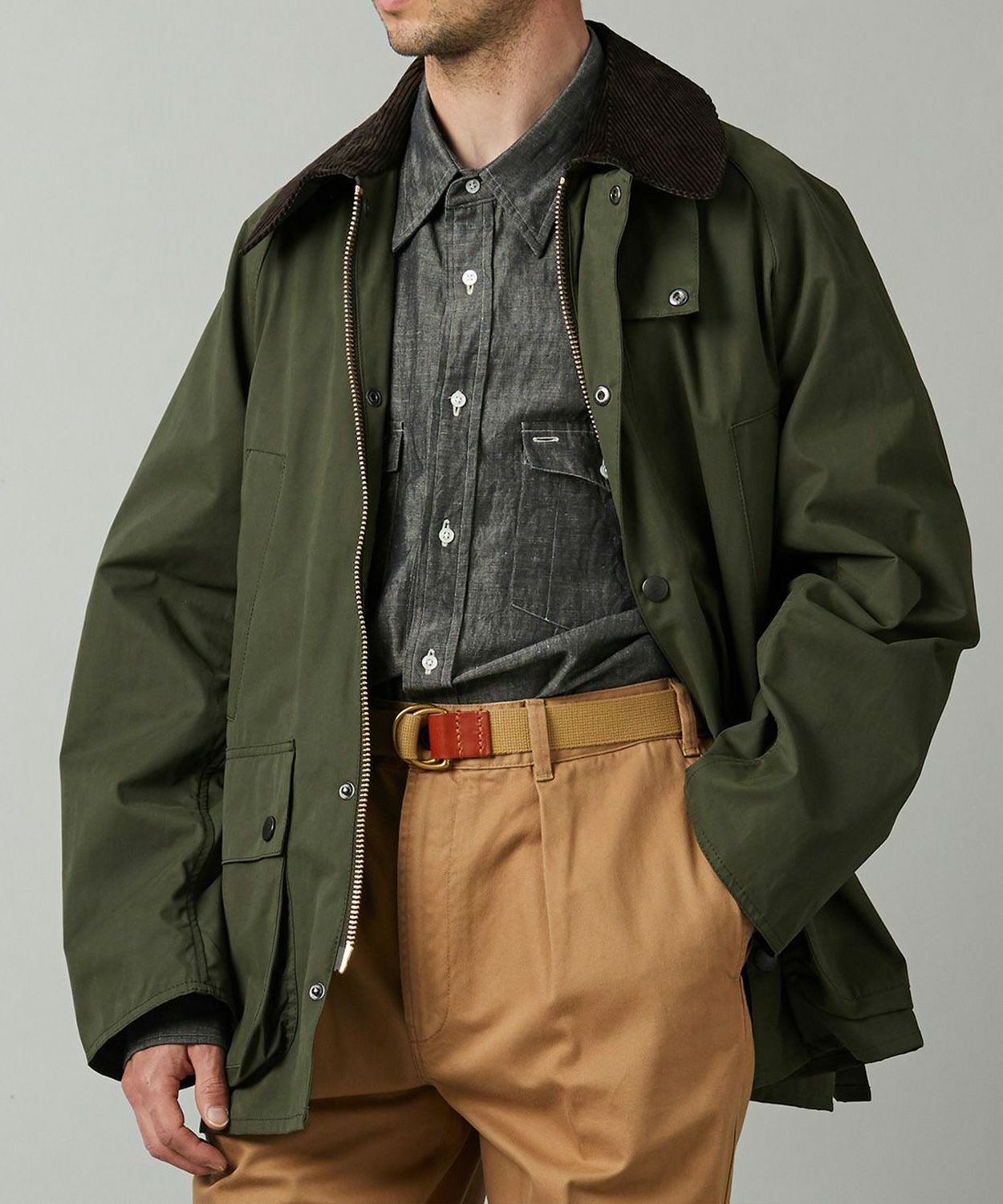 オーバーサイズ ピーチド ビデイル カジュアル(ノンワックス)(UNISEX