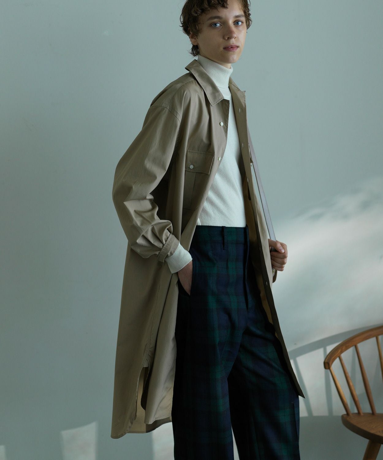 オープンカラーシャツワンピース(WOMEN) 全2色 | BRITISH MADE