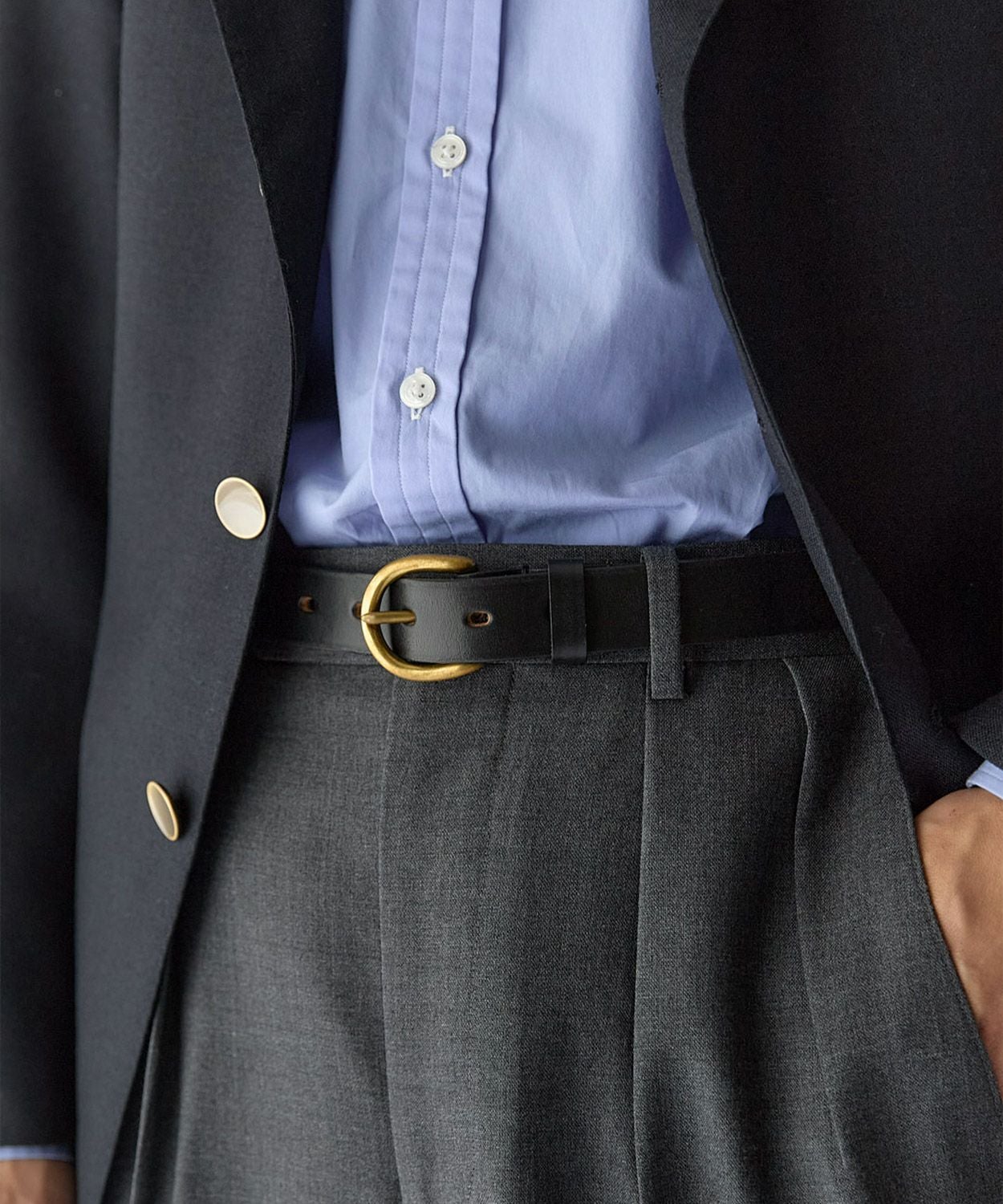 ロンドンDバックルベルト 全3色 | BRITISH MADE