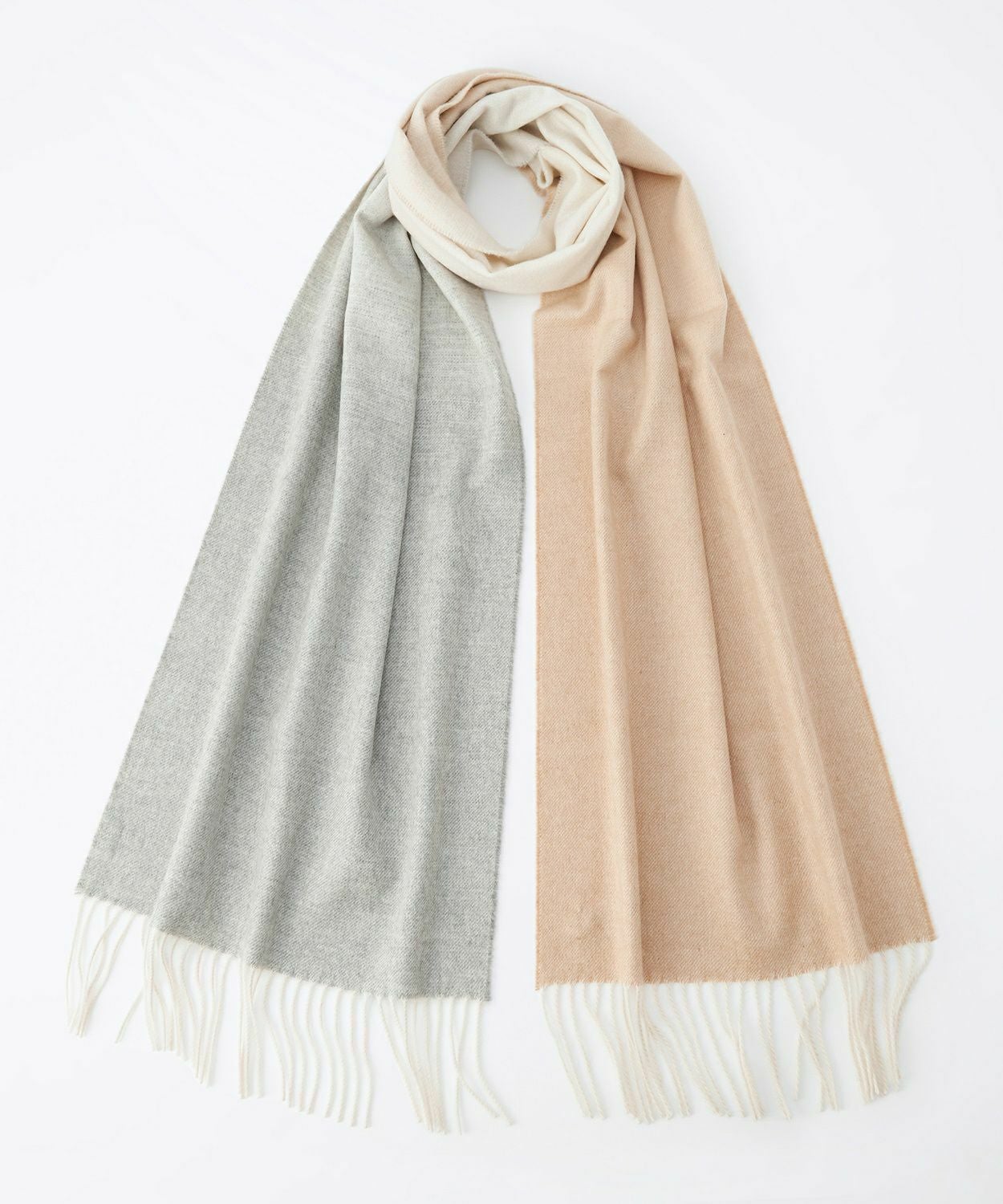 中判グラデーションスカーフ(カシミヤ) 全2色 | BRITISH MADE