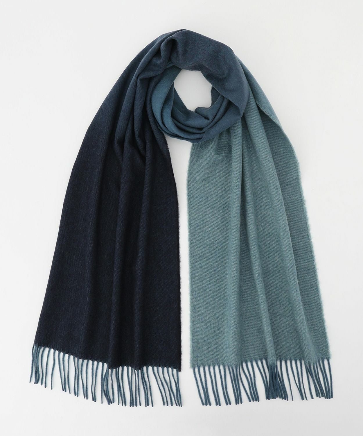 中判グラデーションスカーフ(カシミヤ) 全2色 | BRITISH MADE