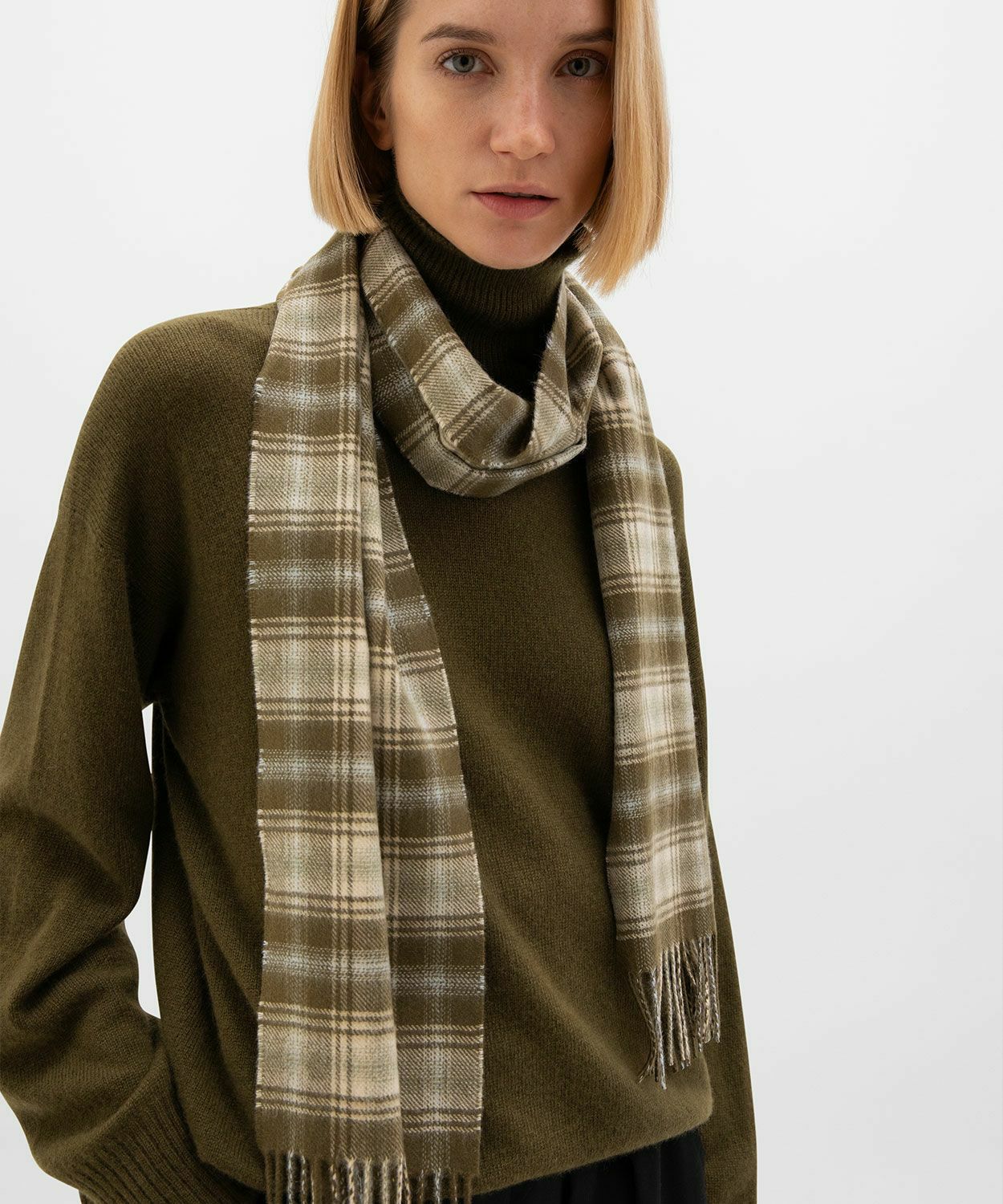 小判チェックスカーフ(カシミヤ) 全5色 | BRITISH MADE