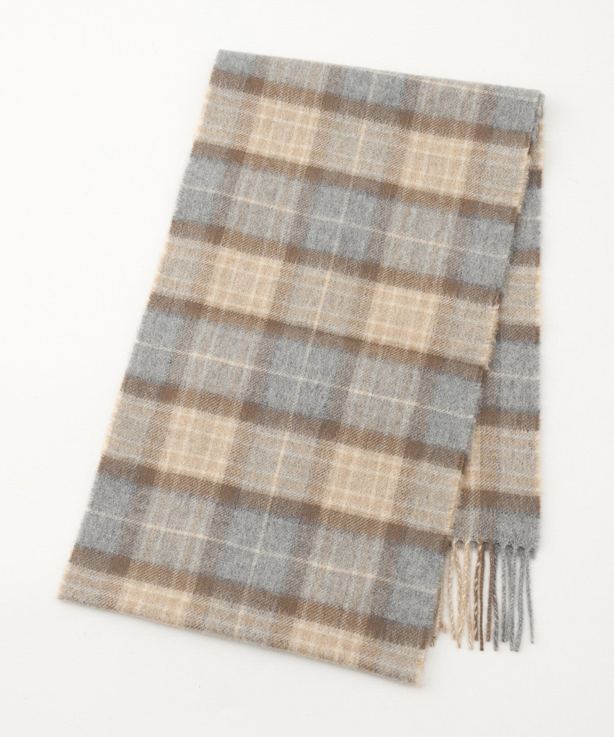 小判チェックスカーフ(新色)(カシミヤ) 全2色 | BRITISH MADE