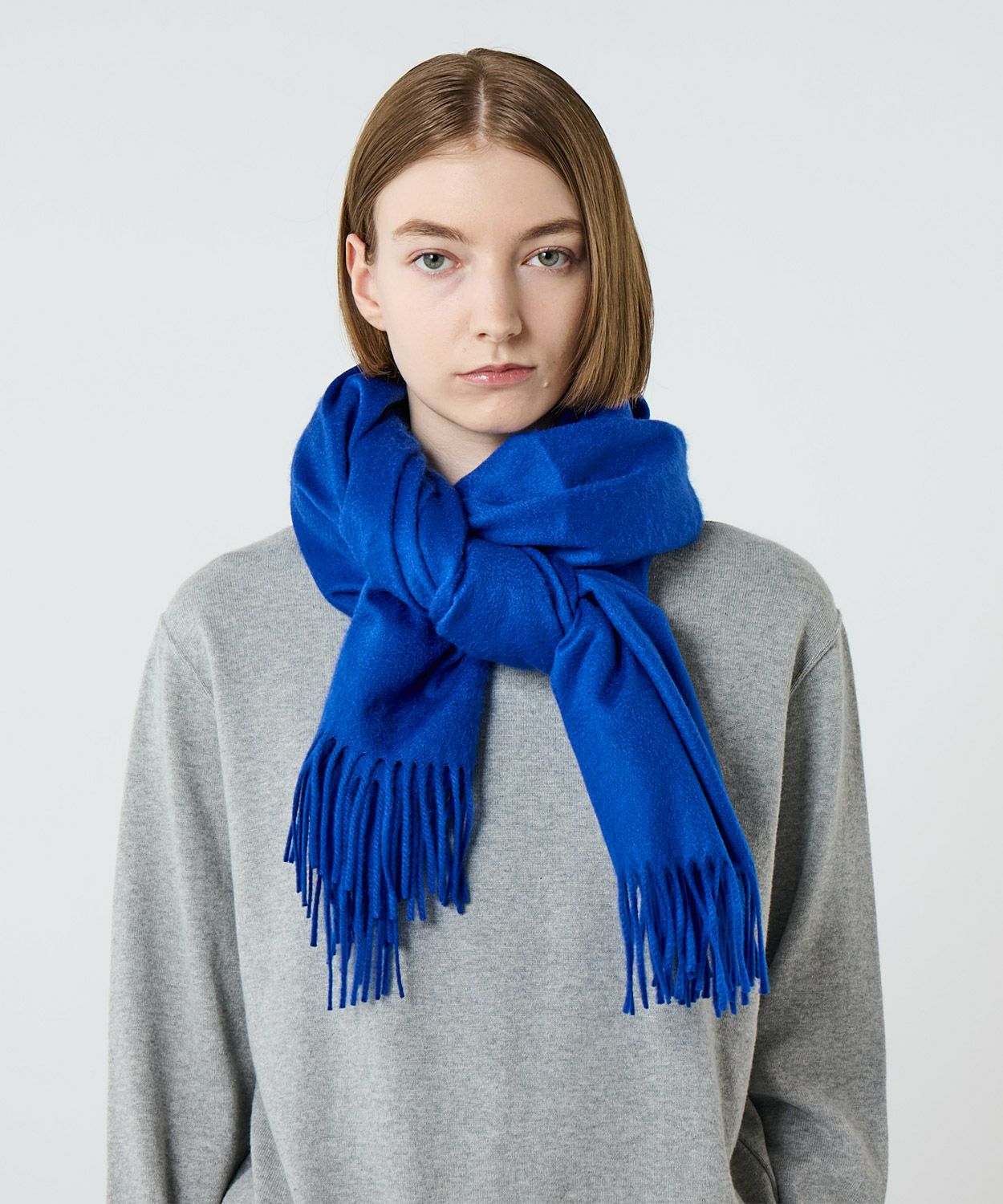 大判プレーンストール(新色)(カシミヤ) 全2色 | BRITISH MADE