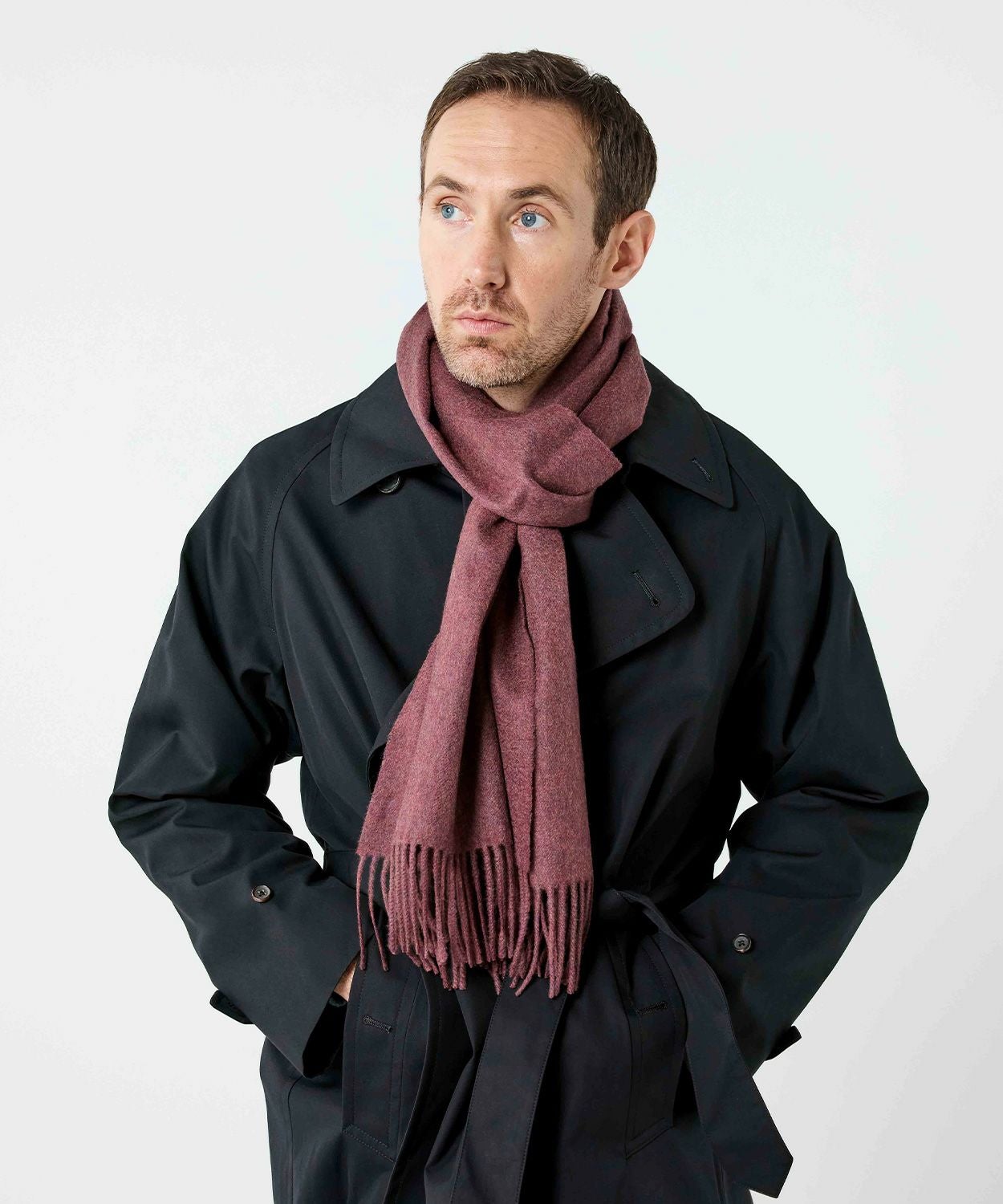 中判プレーンスカーフ(新色)(カシミヤ) 全4色 | BRITISH MADE