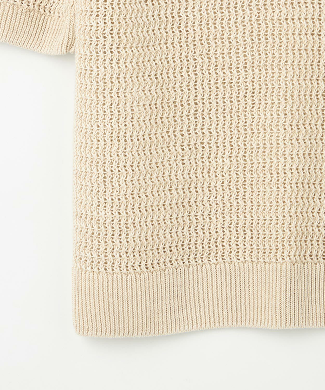 メッシュニットポロシャツ(リネン)(WOMEN) 全2色 | BRITISH MADE