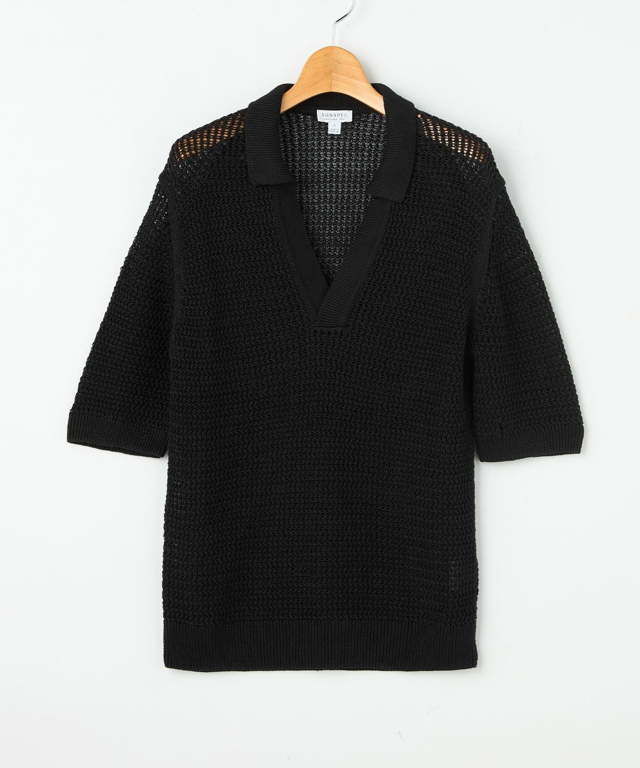 メッシュニットポロシャツ(リネン)(WOMEN) 全2色 | BRITISH MADE