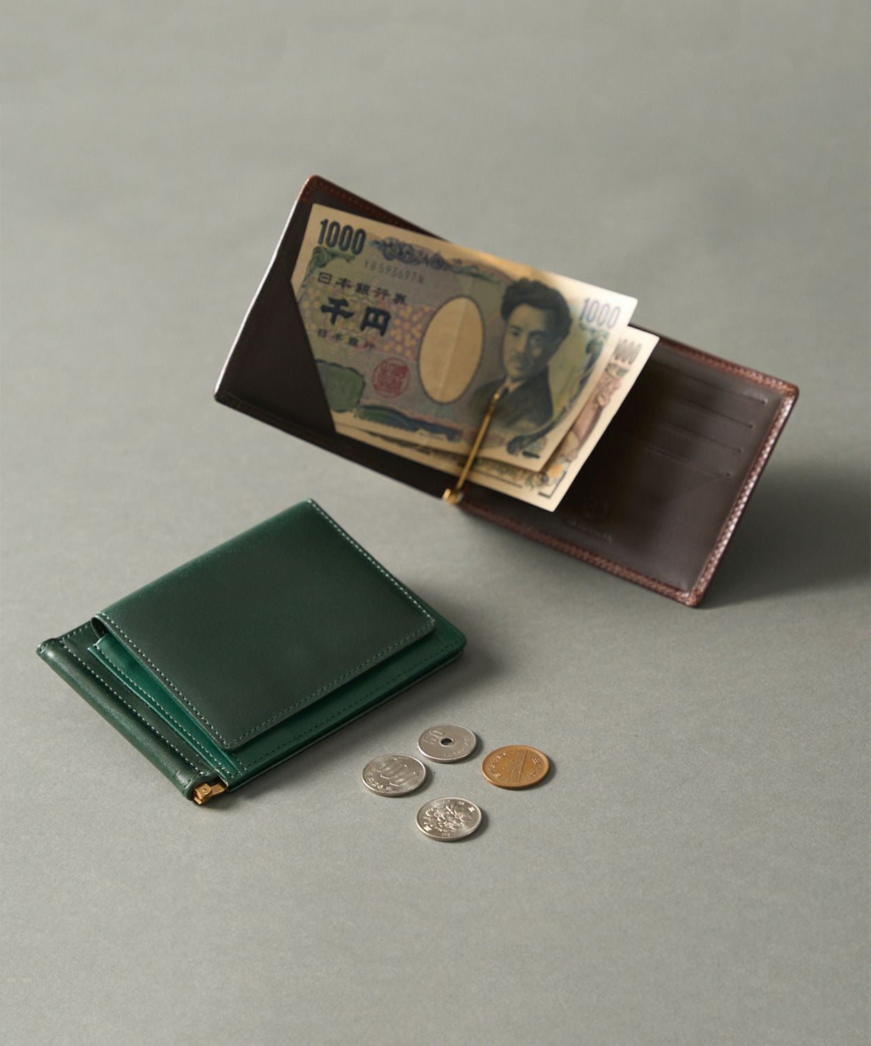 マネークリップ(小銭入れ付)(コードバン) 全3色 | BRITISH MADE