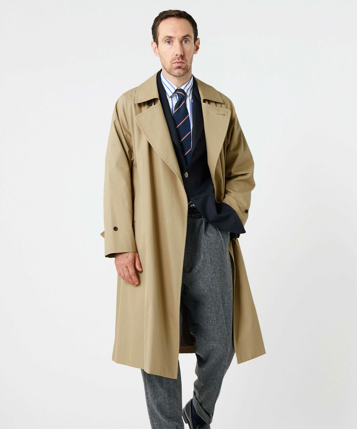 【定価17.6万】GRENFELL MAYFAIR ギャバジンタイロッケンコート タイロッケンコート/ヨークシャー(コンパクトギャバ)(MEN) 全3色