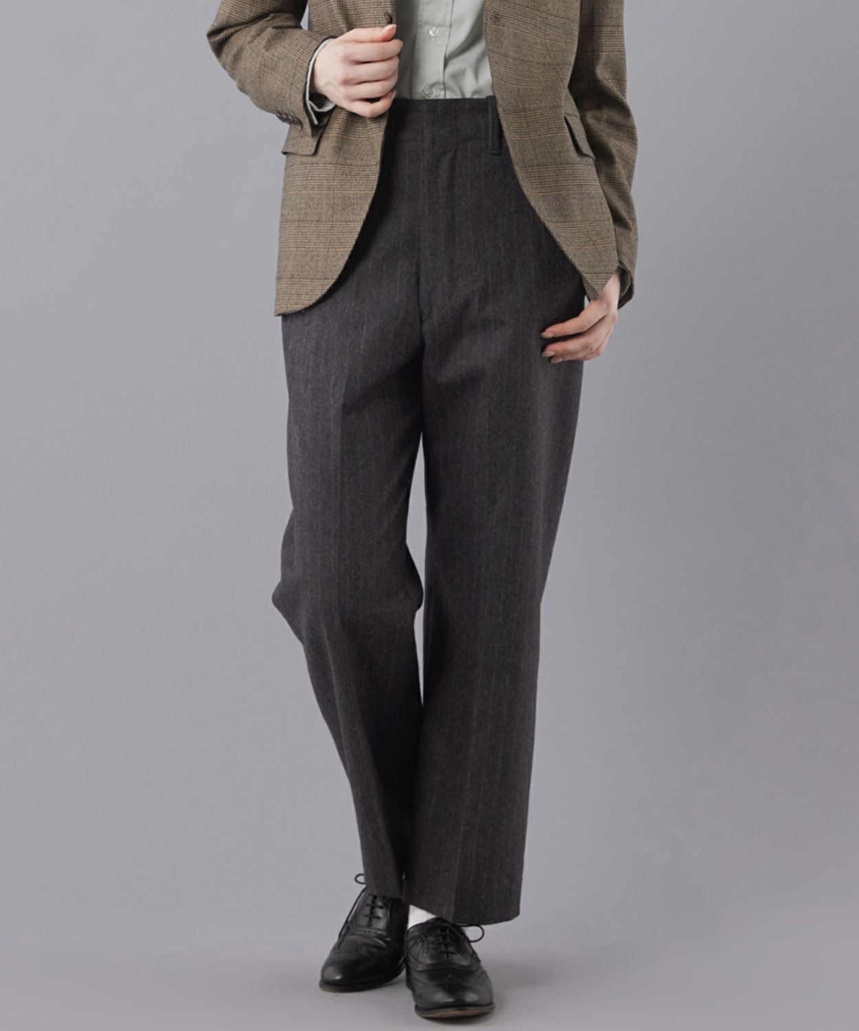 セレモニーパンツ(バルキーウール)(WOMEN) 全2色 | BRITISH MADE