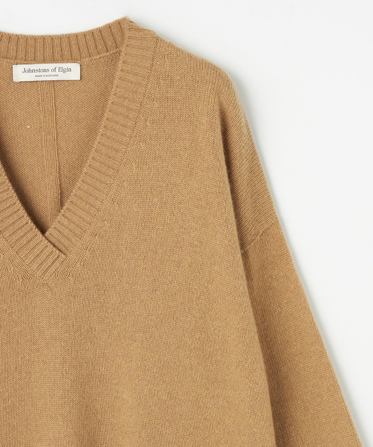 Vネックセーター(カシミヤ)(WOMEN) 全1色 | BRITISH MADE