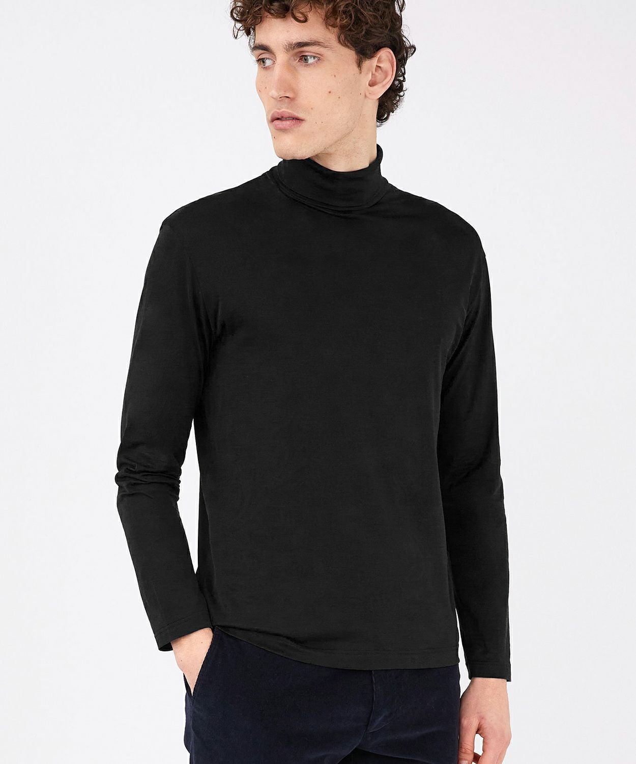 【美品】STUDIO NICOLSON ロールネックロングスリーブTシャツ ロングスリーブロールネックTシャツ(MEN) 全3色 | BRITISH MADE