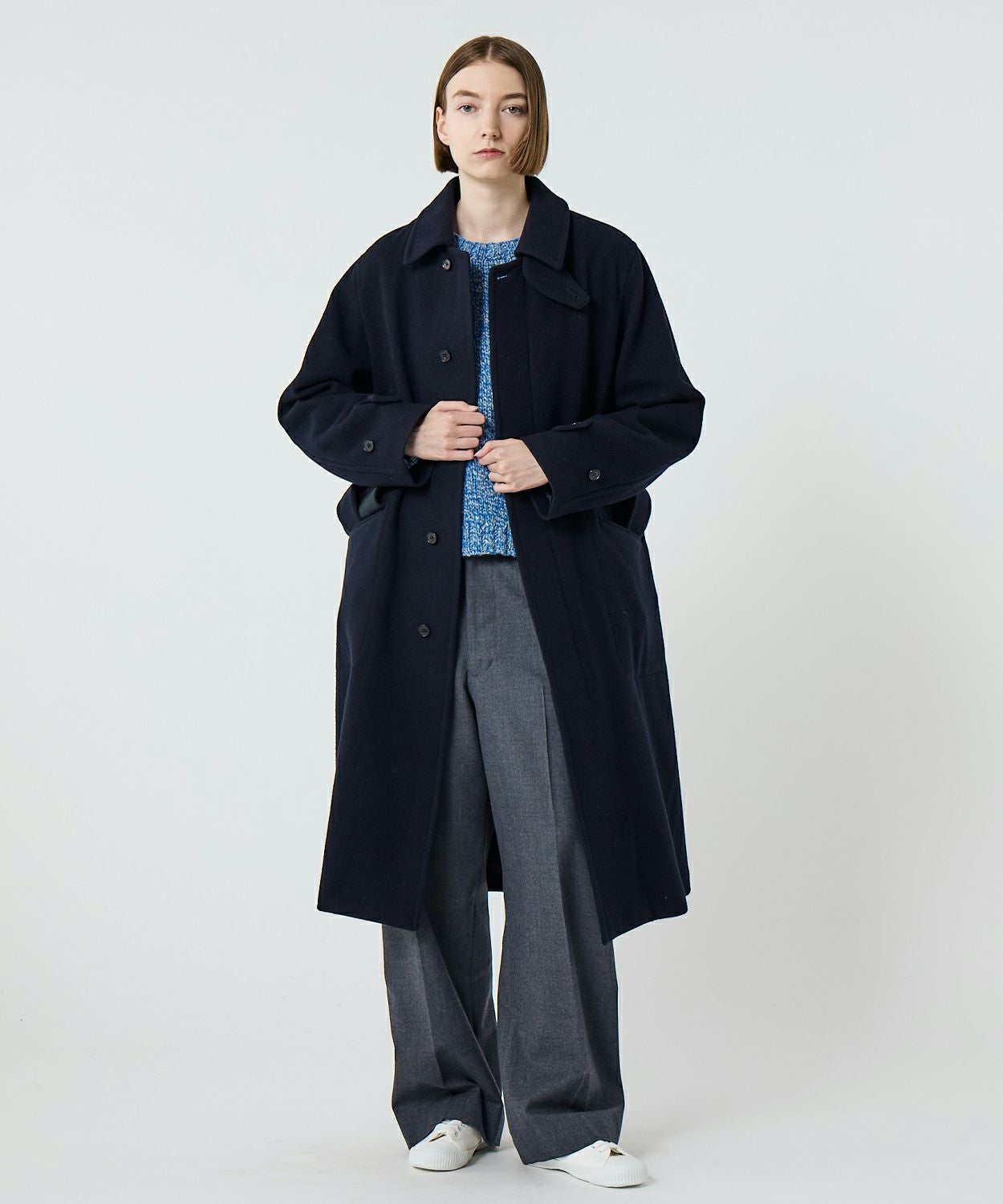 新品未使用/イギリス製/ネイビーコート/38/ オフィサーコート(ウール)(WOMEN) 全1色 | BRITISH MADE