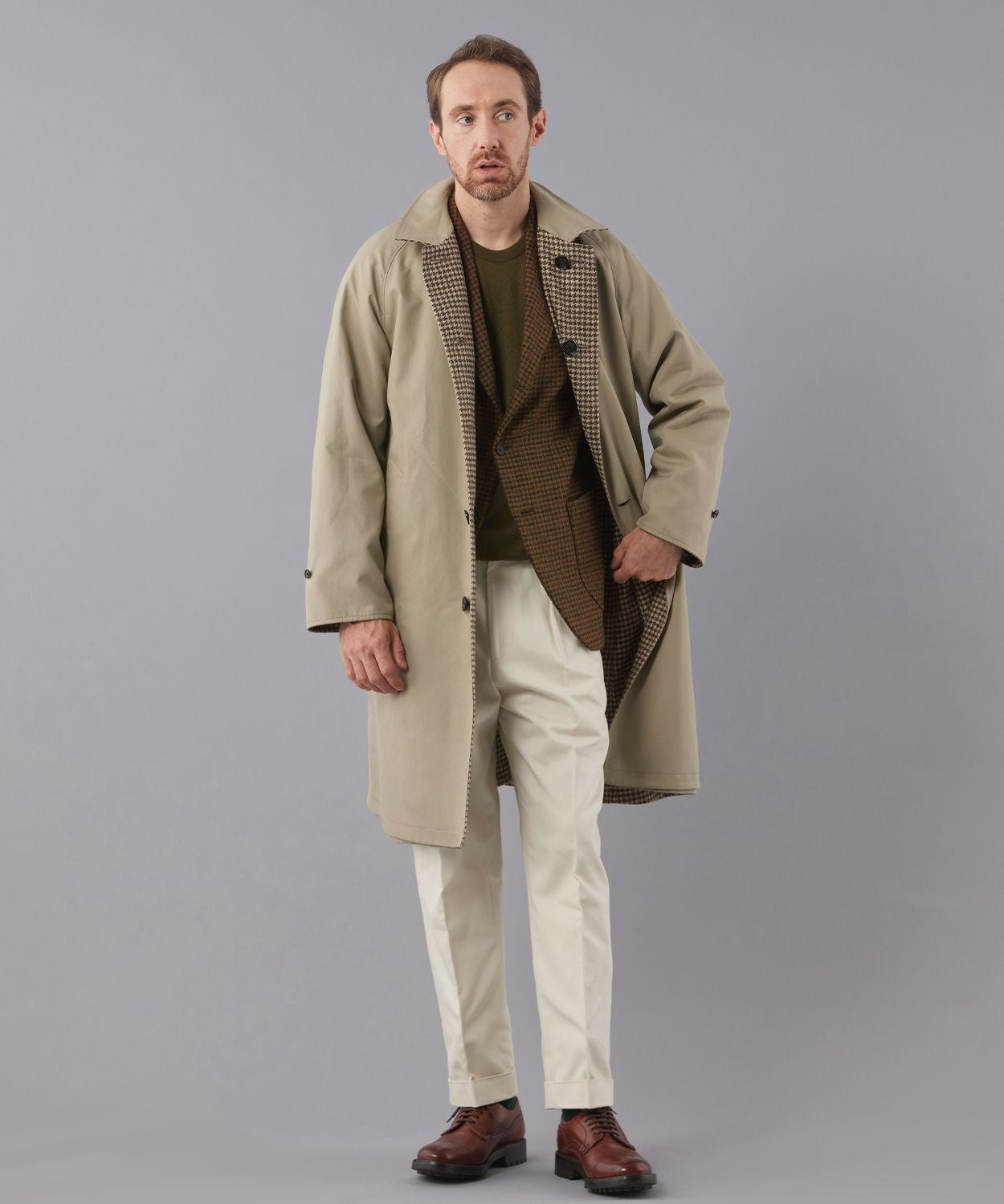 リバーシブルコート/デボン(ウール/コットン)(MEN) 全2色 | BRITISH MADE