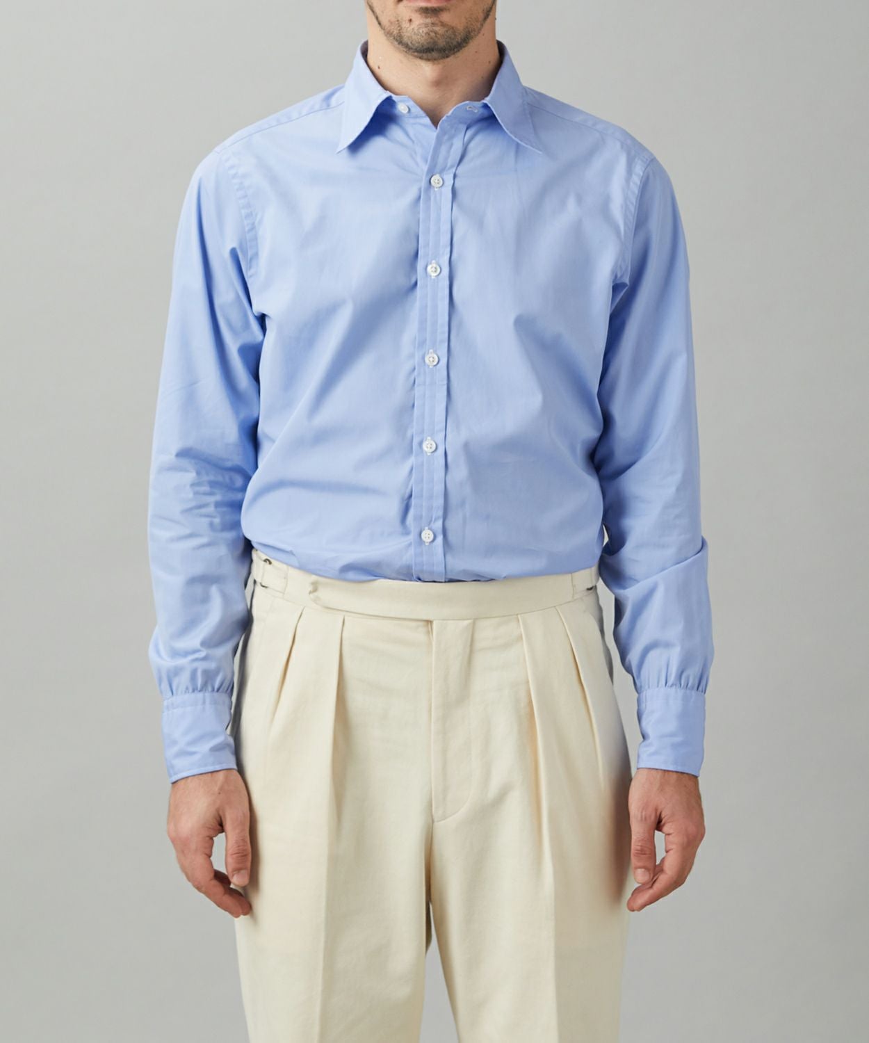 ドレスシャツ/ロンドン(サックス)(MEN) 全1色 | BRITISH MADE