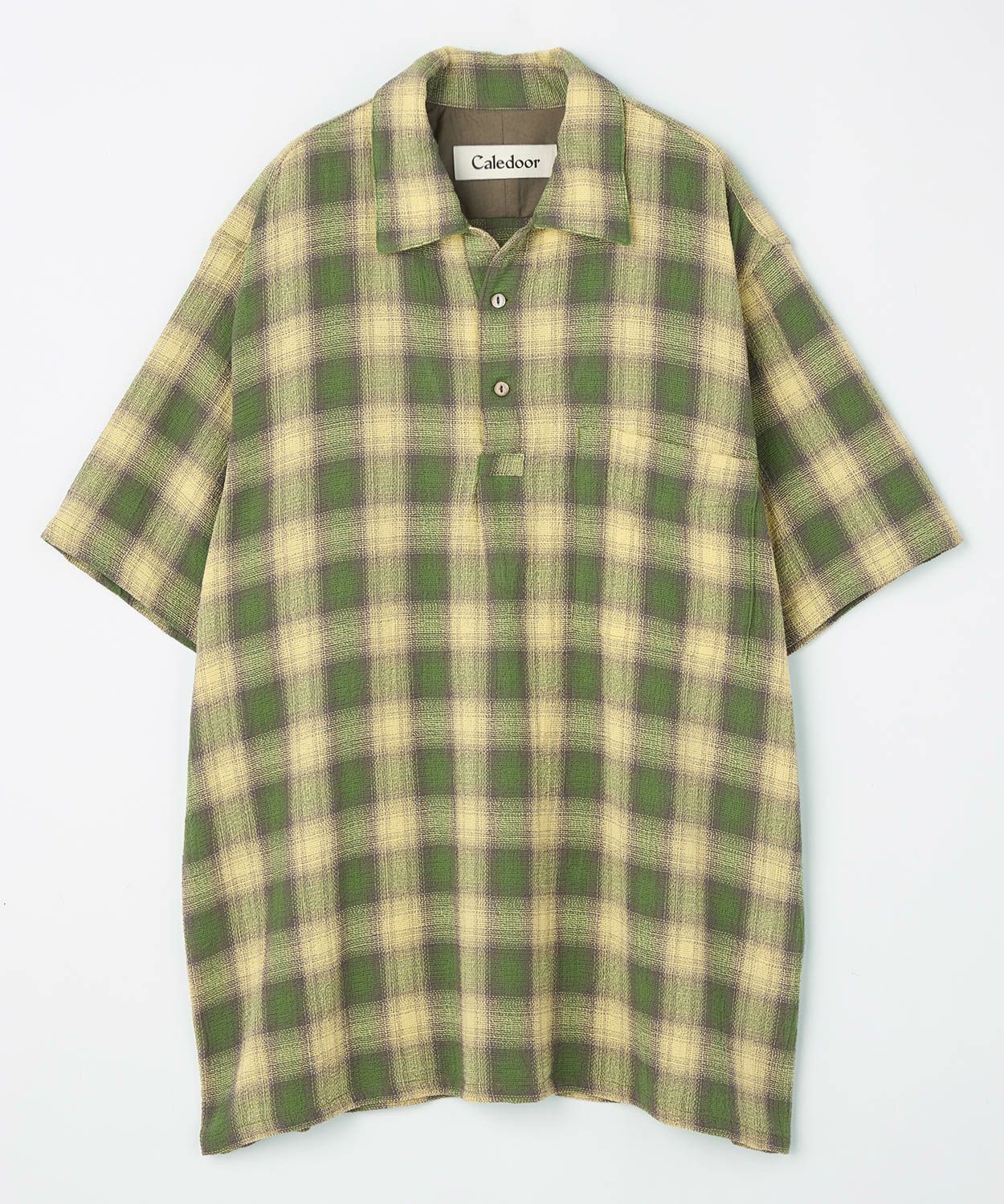 Caledoor パナマクロスプルオーバーチェックシャツ　M パナマクロスプルオーバーチェックシャツ(MEN) 全2色 | BRITISH MADE